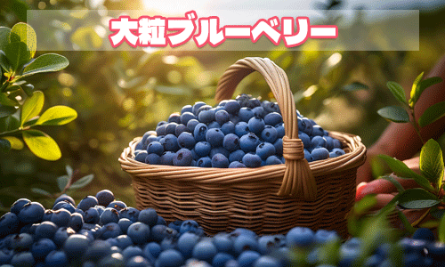 ブルーベリー狩り開園中